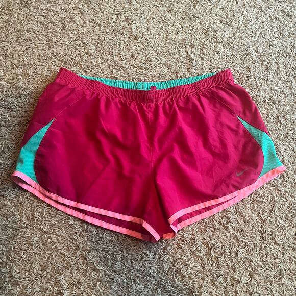 Nike Pink / Green Athletic Shorts Size Large - Picture 5 of 5